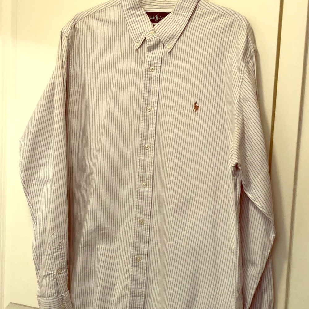 Ralph Lauren Custom Fit Striped Oxford XL